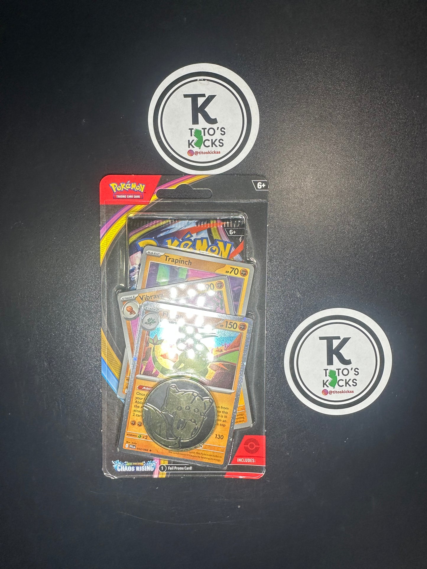 Pokémon Chaos Rising Flygon Evolution Line Blister Pack with Coin + Promo Cards