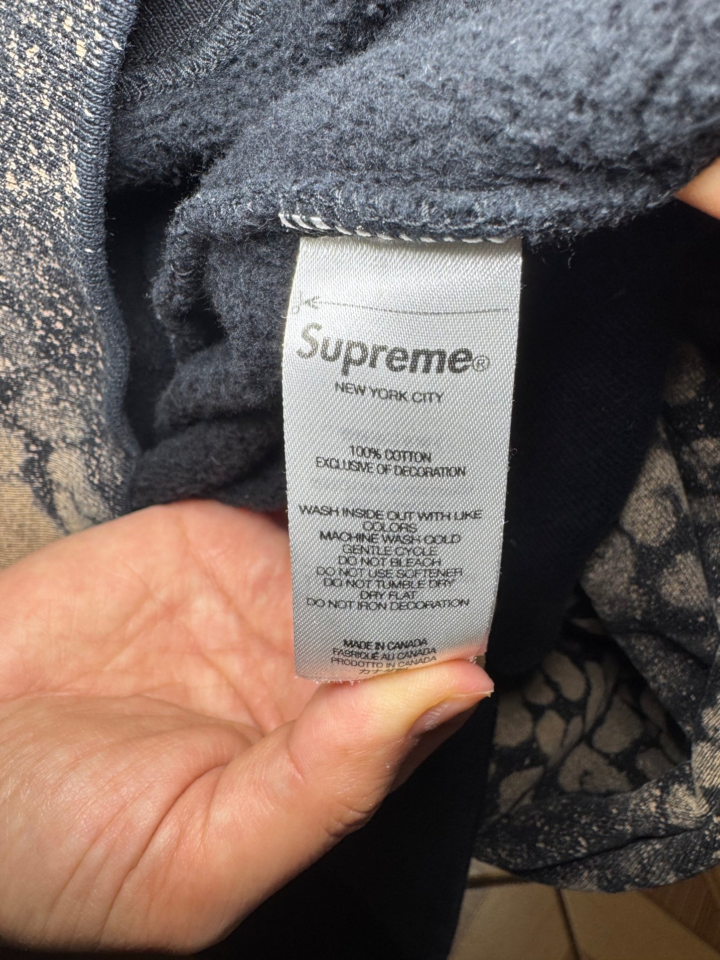 Supreme Bleached Leopard Hooded Sweatshirt
