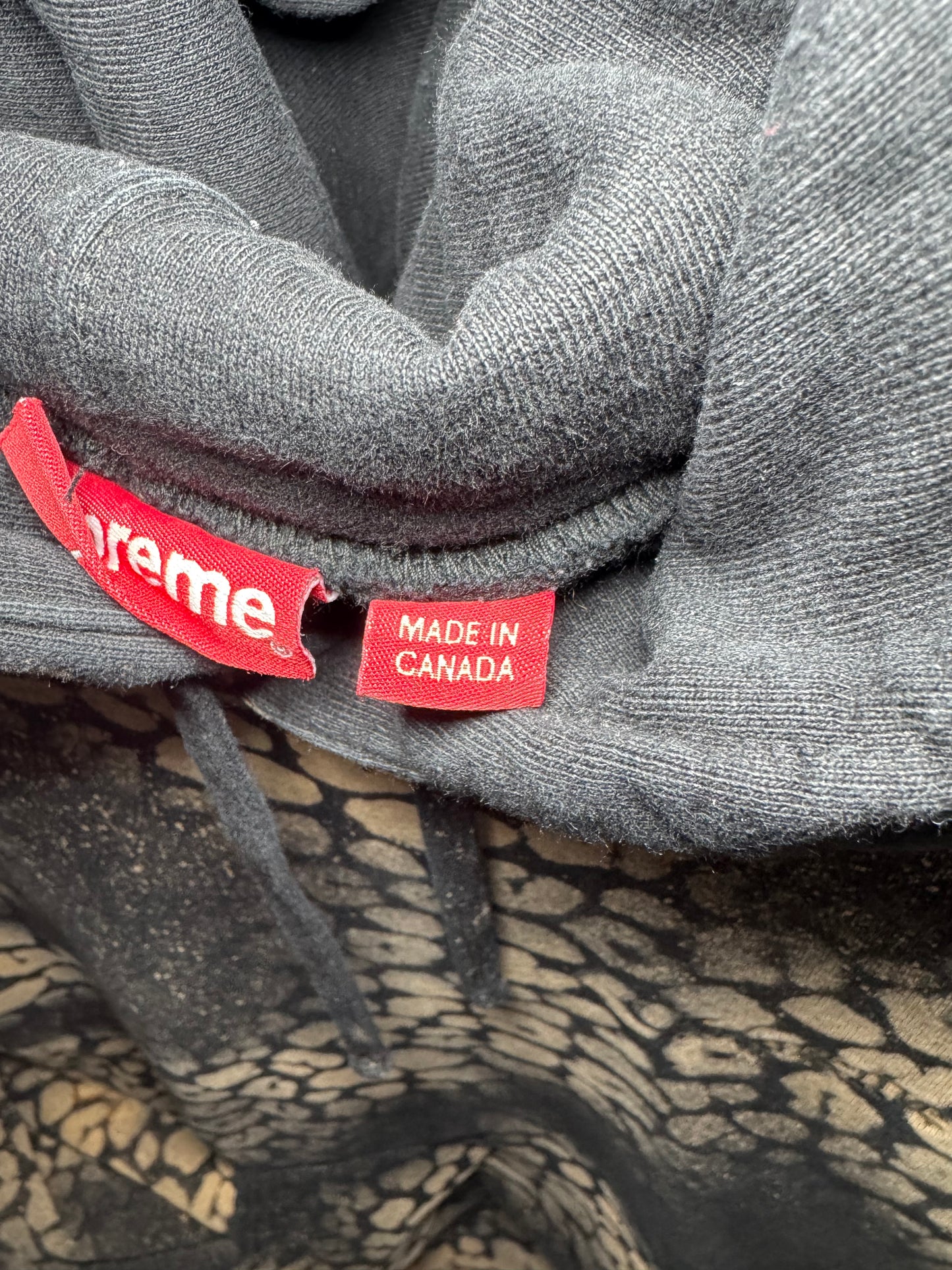 Supreme Bleached Leopard Hooded Sweatshirt