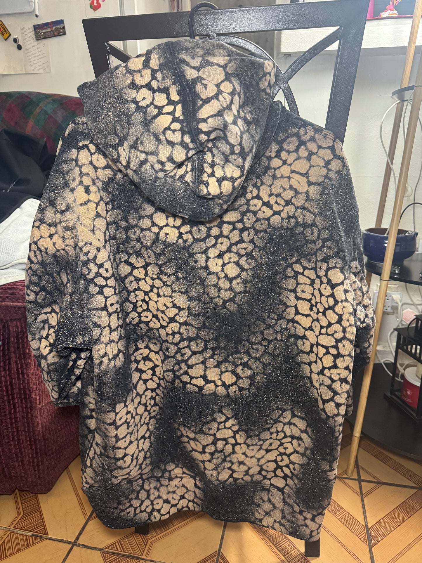 Supreme Bleached Leopard Hooded Sweatshirt