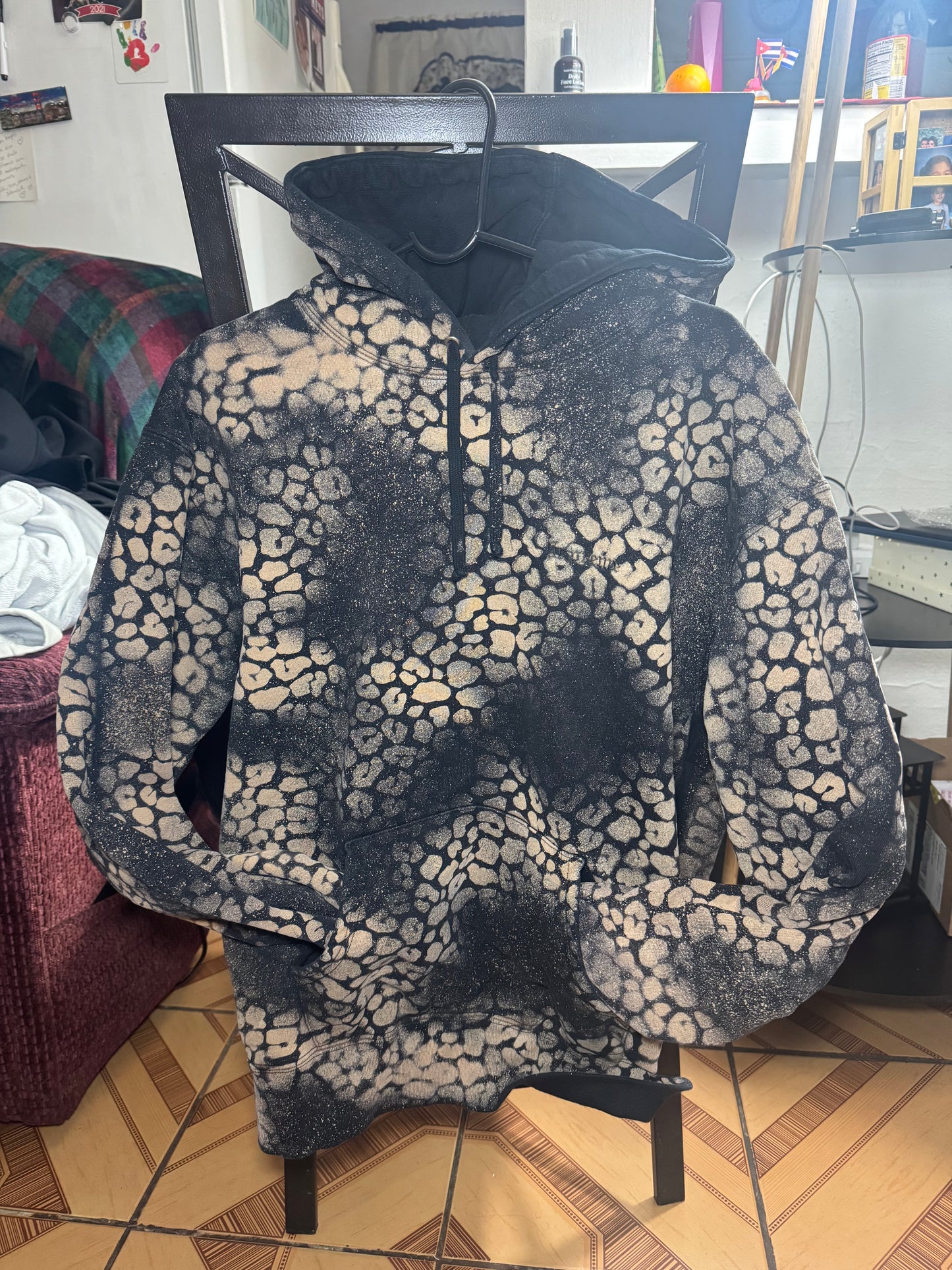 Supreme Bleached Leopard Hooded Sweatshirt