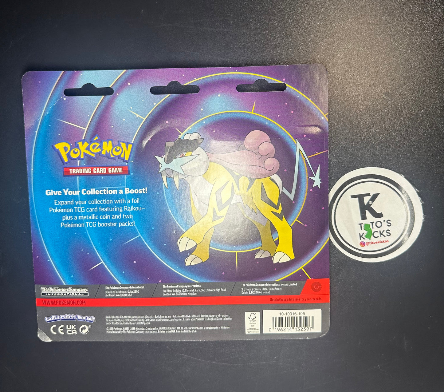 Pokemon TCG 2 Pack w/ Raikou
