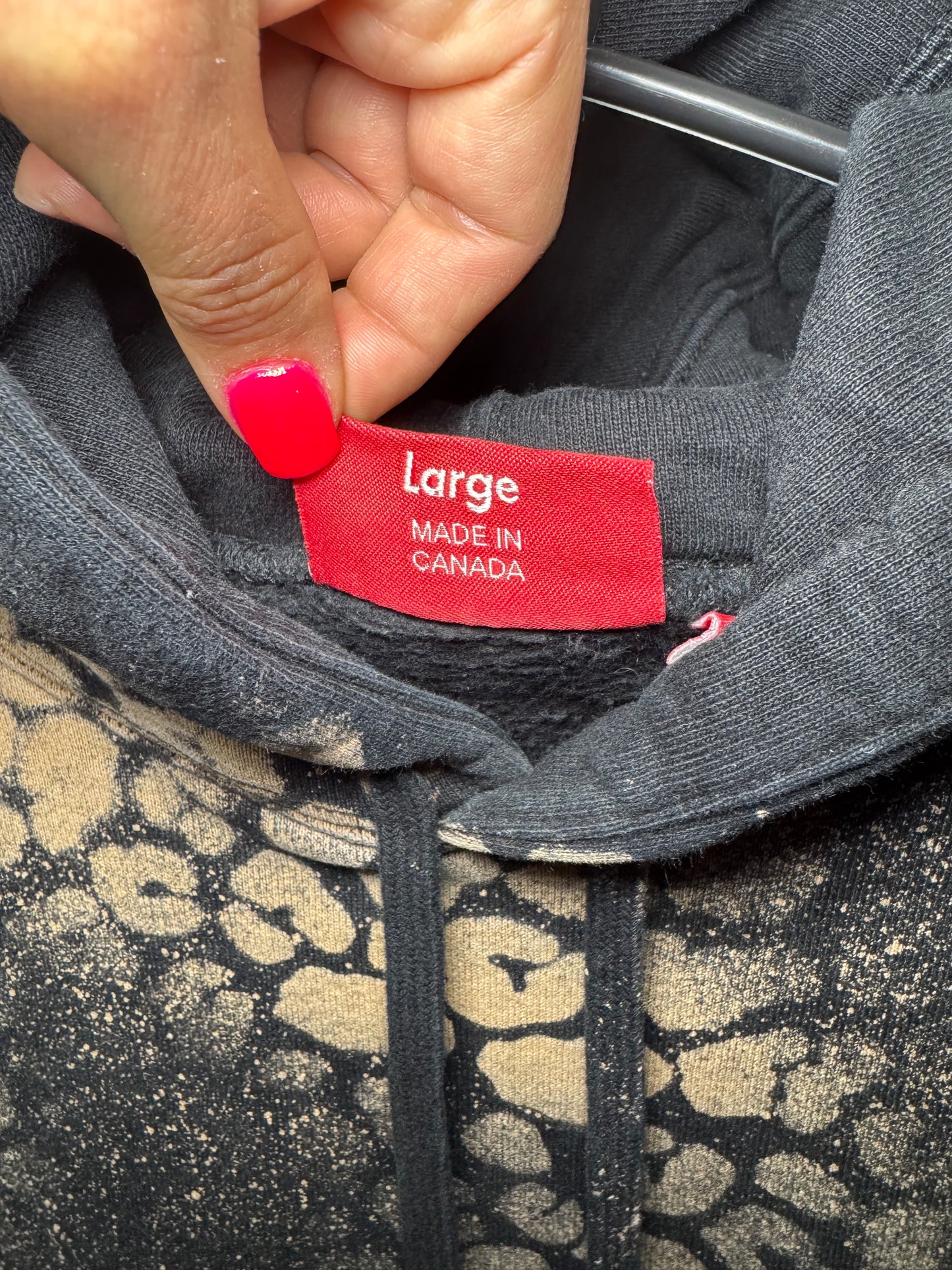 Supreme Bleached Leopard Hooded Sweatshirt