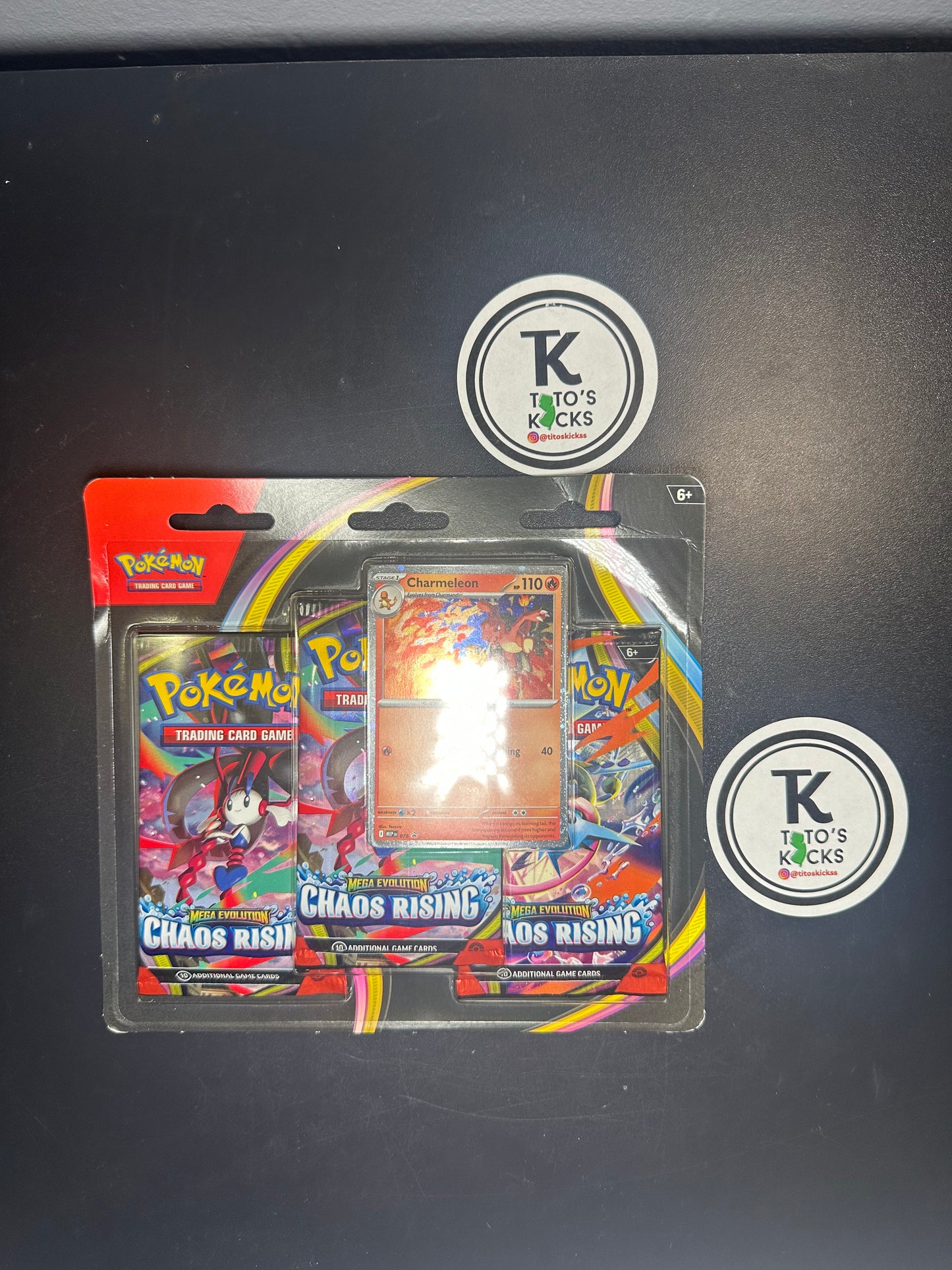 Pokemon Mega Evolution Chaos Rising - Charmeleon Sealed 3-Pack Booster Blister