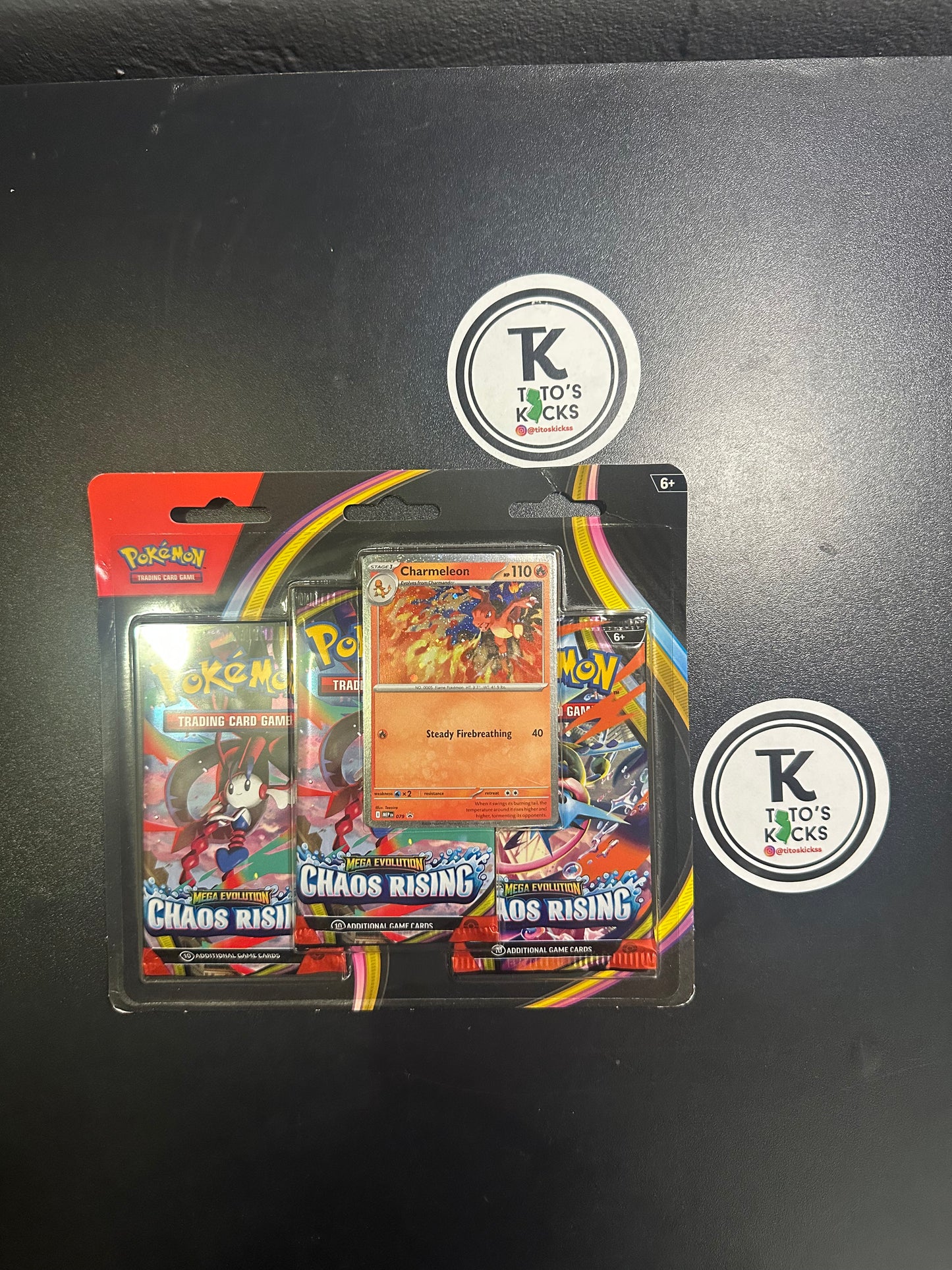 Pokemon Mega Evolution Chaos Rising - Charmeleon Sealed 3-Pack Booster Blister