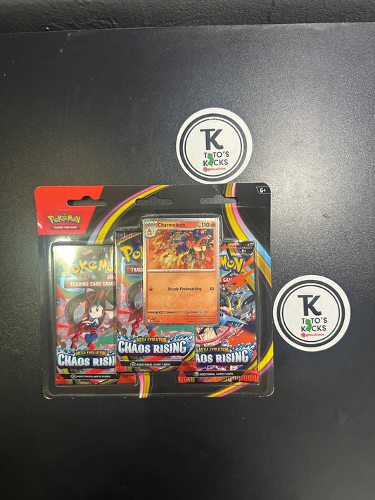Pokemon Mega Evolution Chaos Rising - Charmeleon Sealed 3-Pack Booster Blister